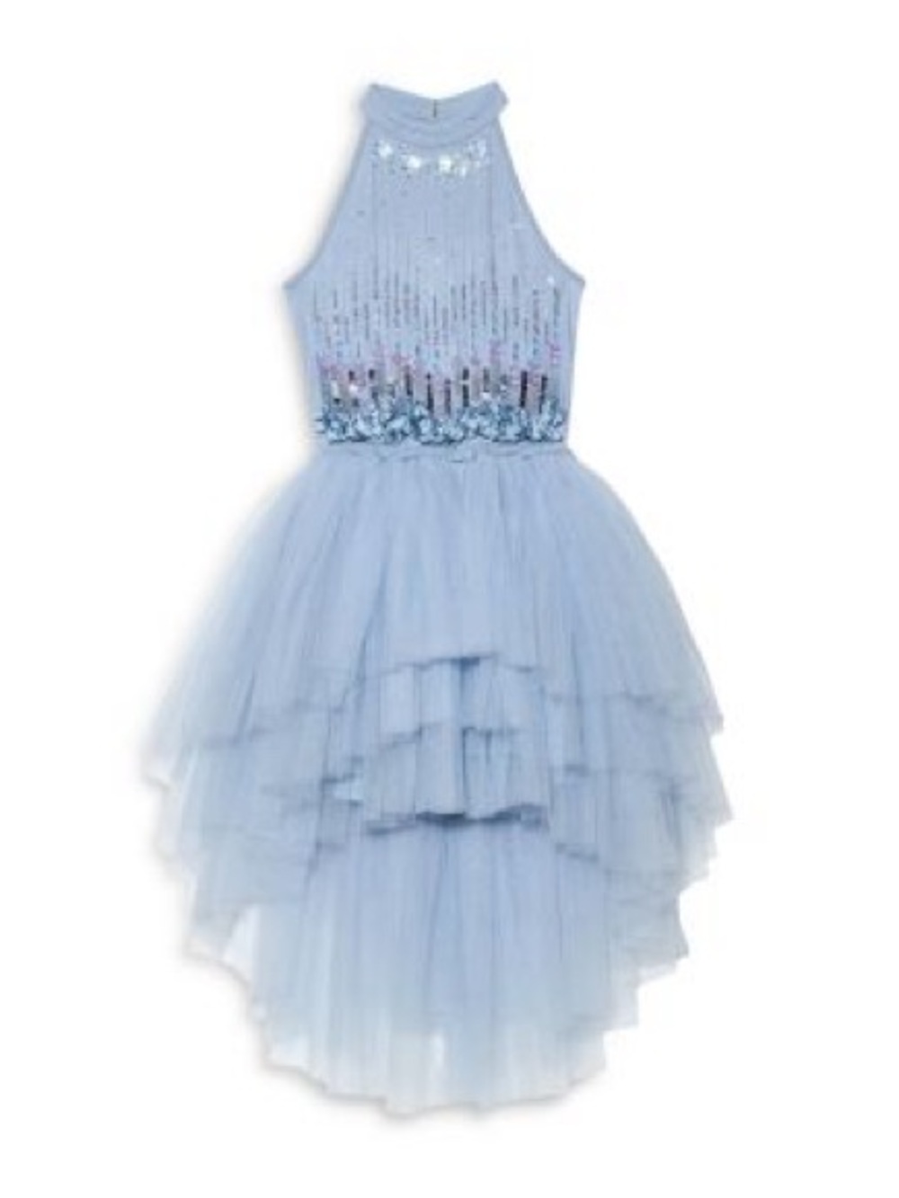 NWT Tutu Du Monde Blue Dusk Divinity tulle dress Size 12 girls fancy party